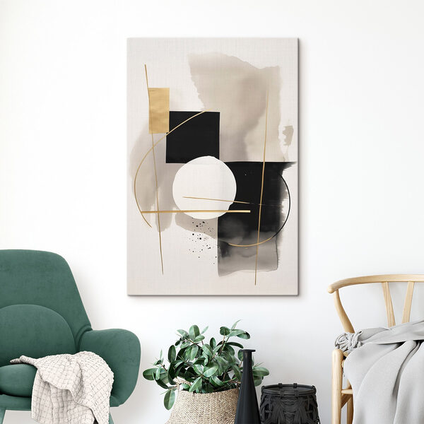 Minimalistic abstract design in neutral tones