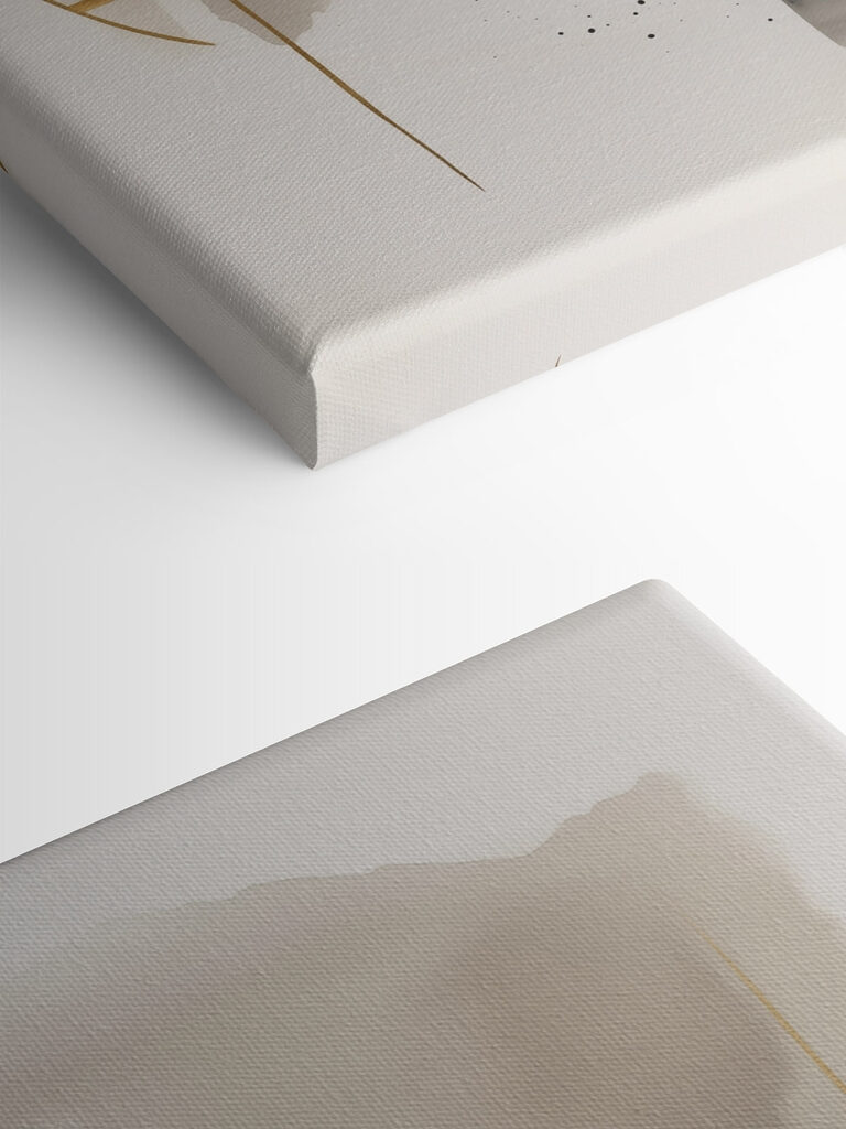 Minimalistic abstract design in neutral tones