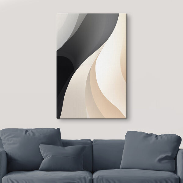 - Soft curves in gentle hues