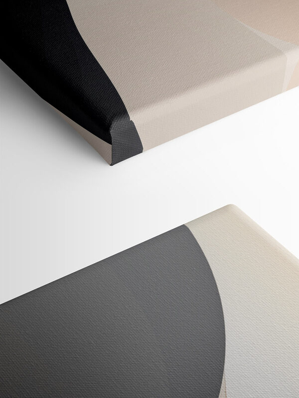 - Soft curves in gentle hues