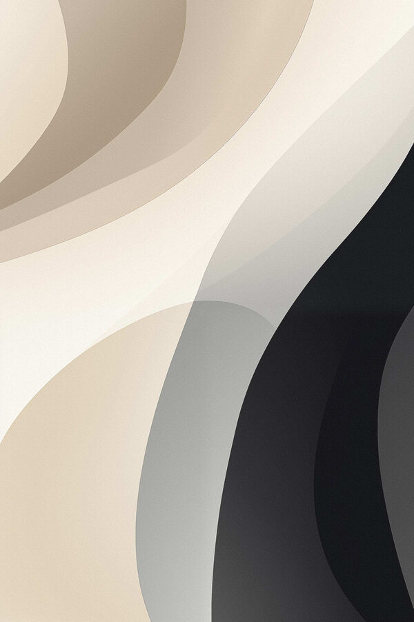 Abstract curves in soft muted tones