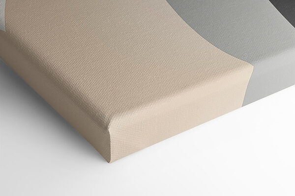 Abstract curves in soft muted tones