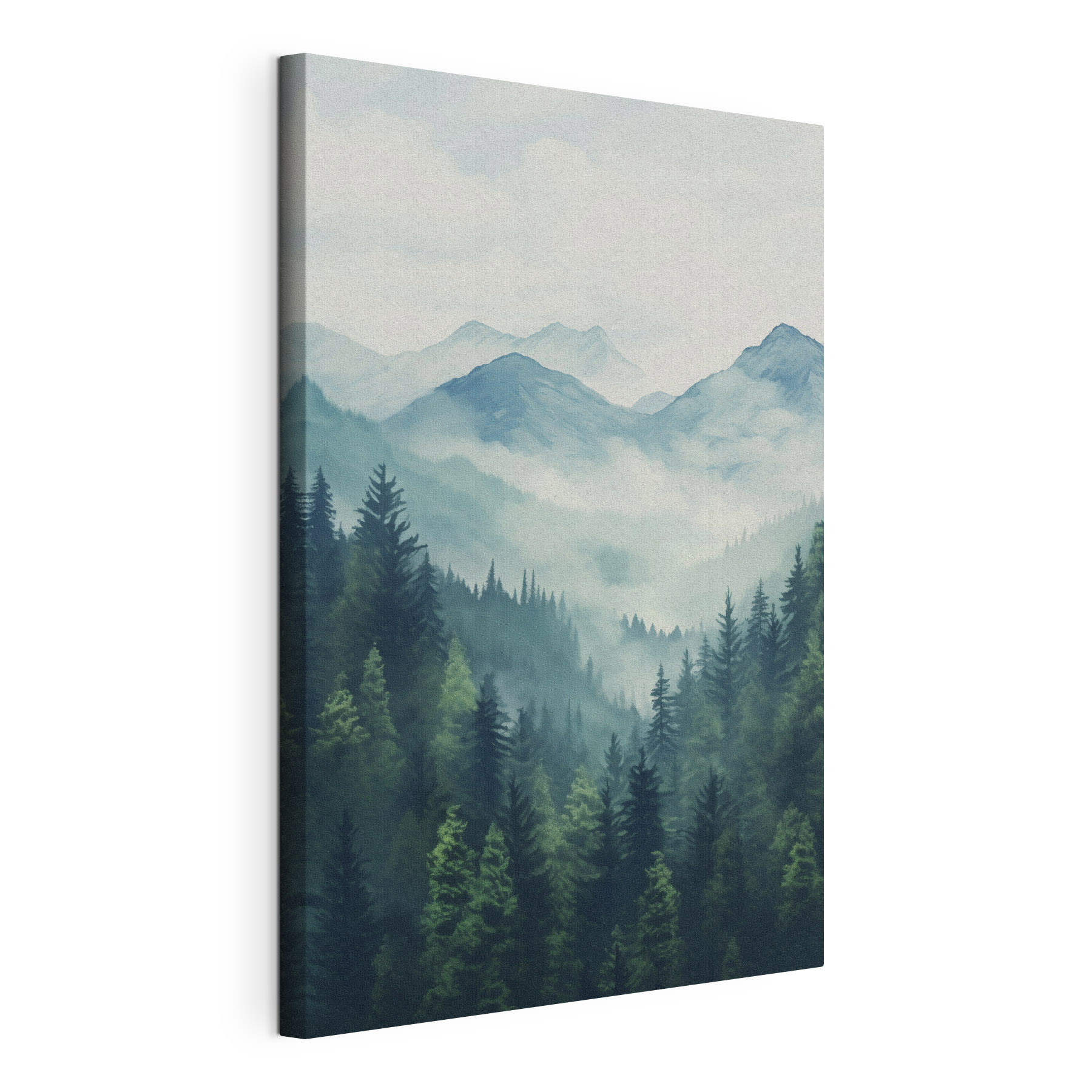Landscape of mountains and trees Landscape of mountains and trees