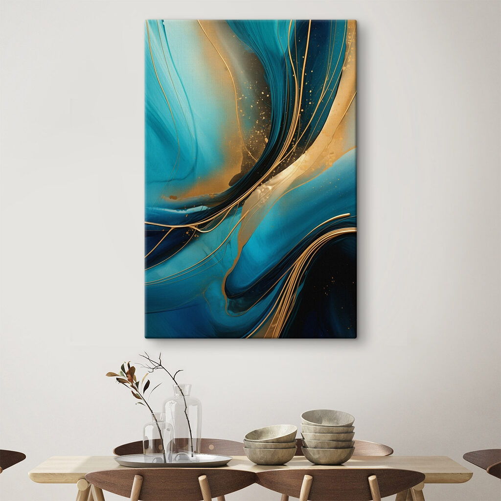 Flowing waves of vibrant color Flowing waves of vibrant color