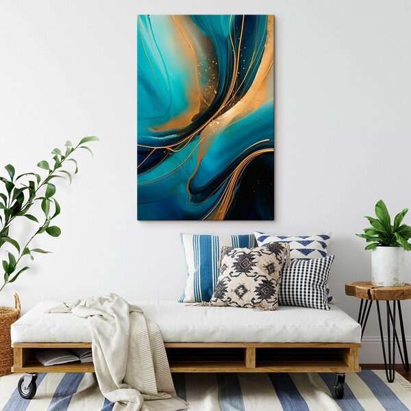 Flowing waves of vibrant color Flowing waves of vibrant color