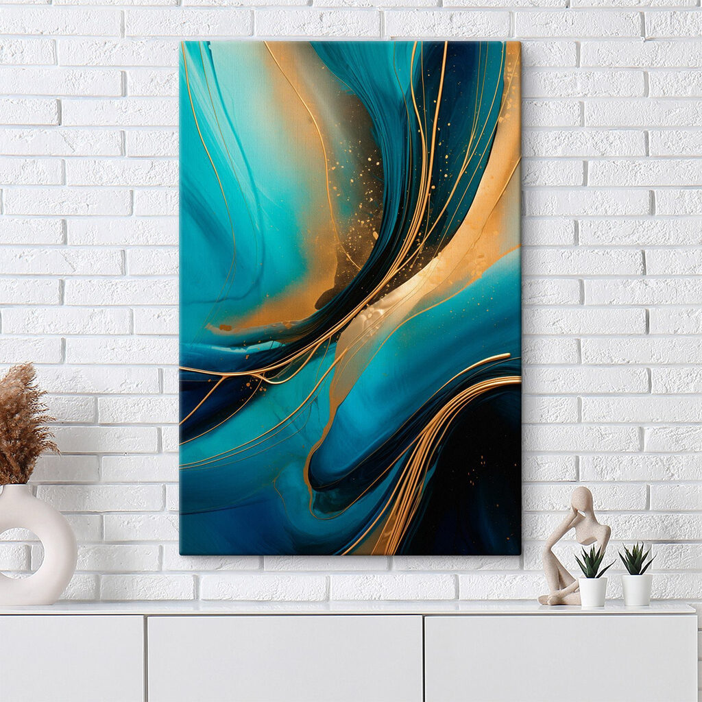 Flowing waves of vibrant color Flowing waves of vibrant color