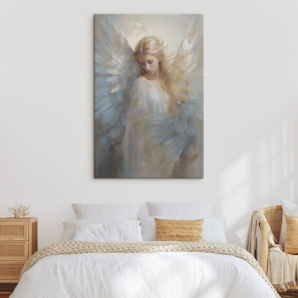 Woman with wings in her hair