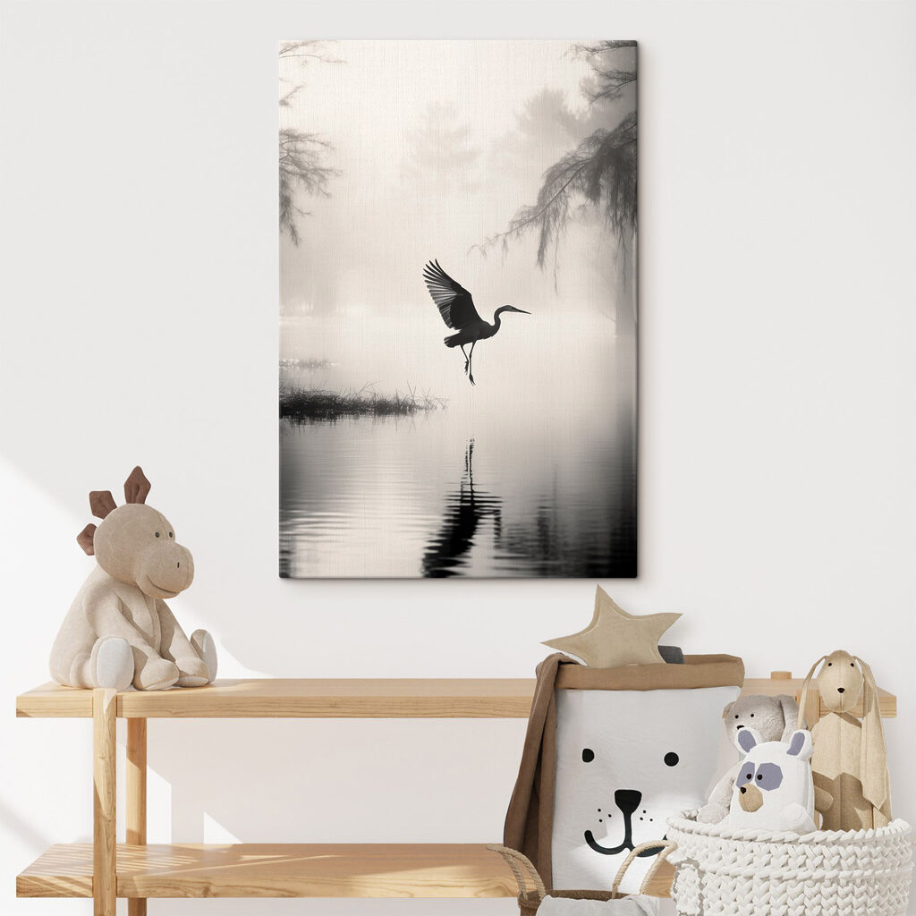 Bird flying over water Bird flying over water