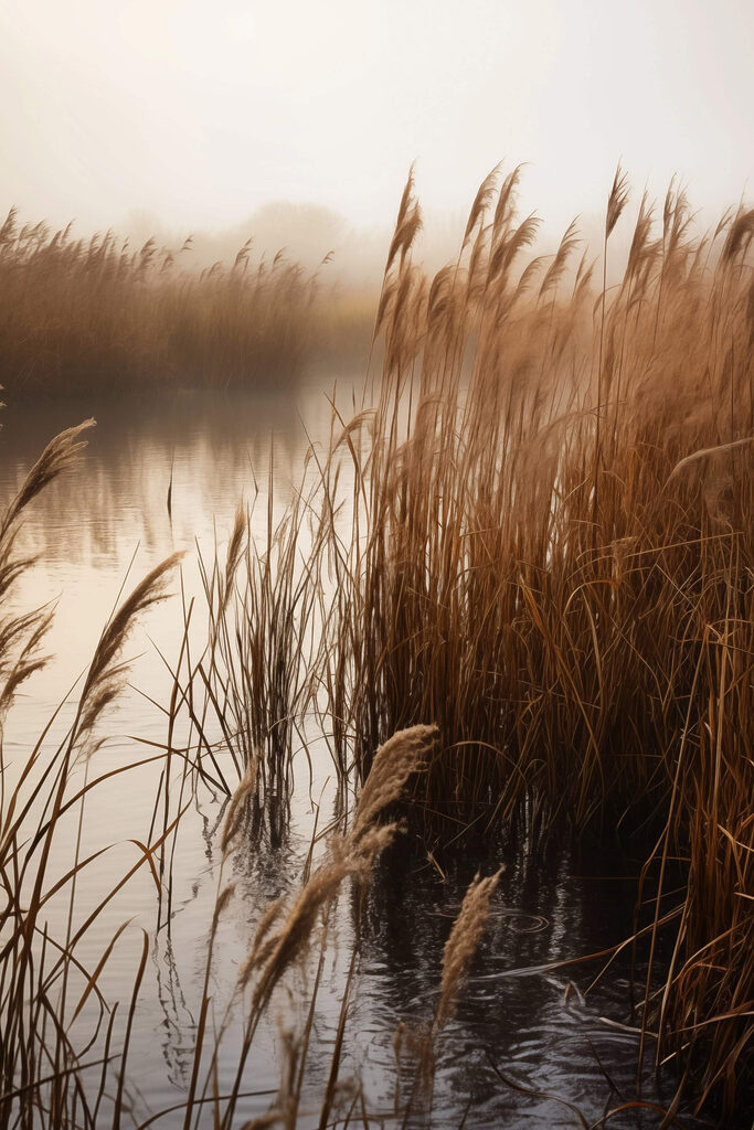 Reeds in the water Reeds in the water