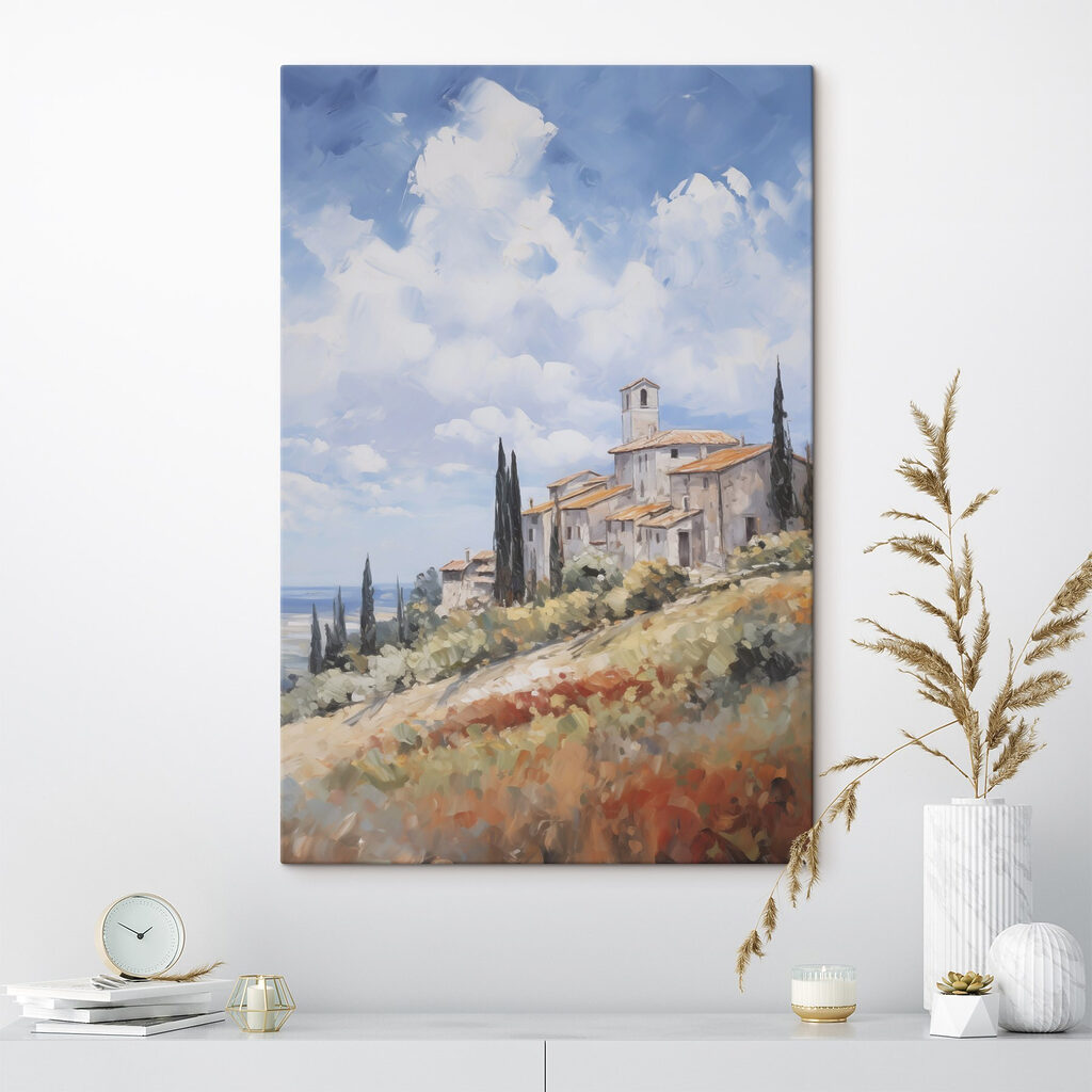 Painting of a village
