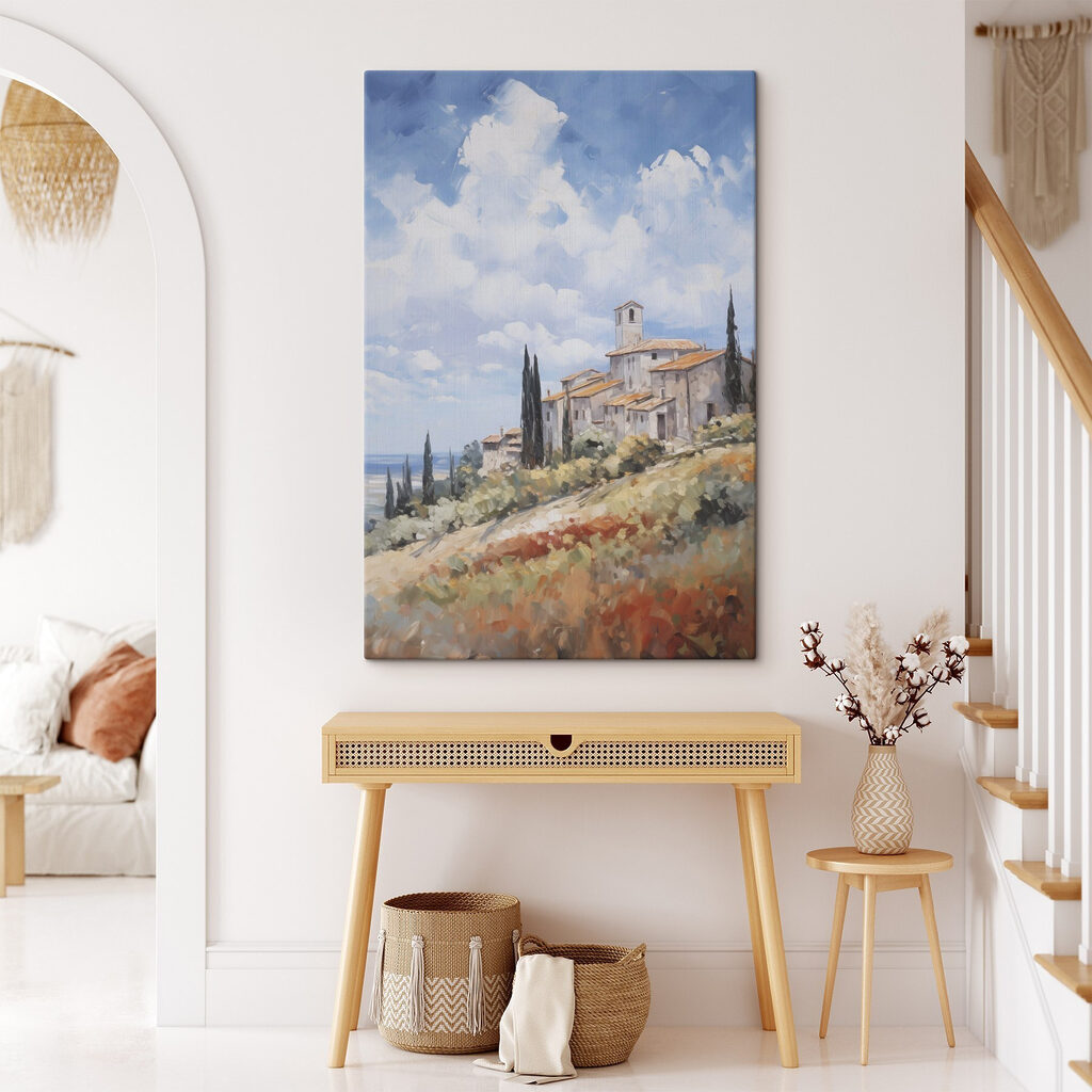 Painting of a village