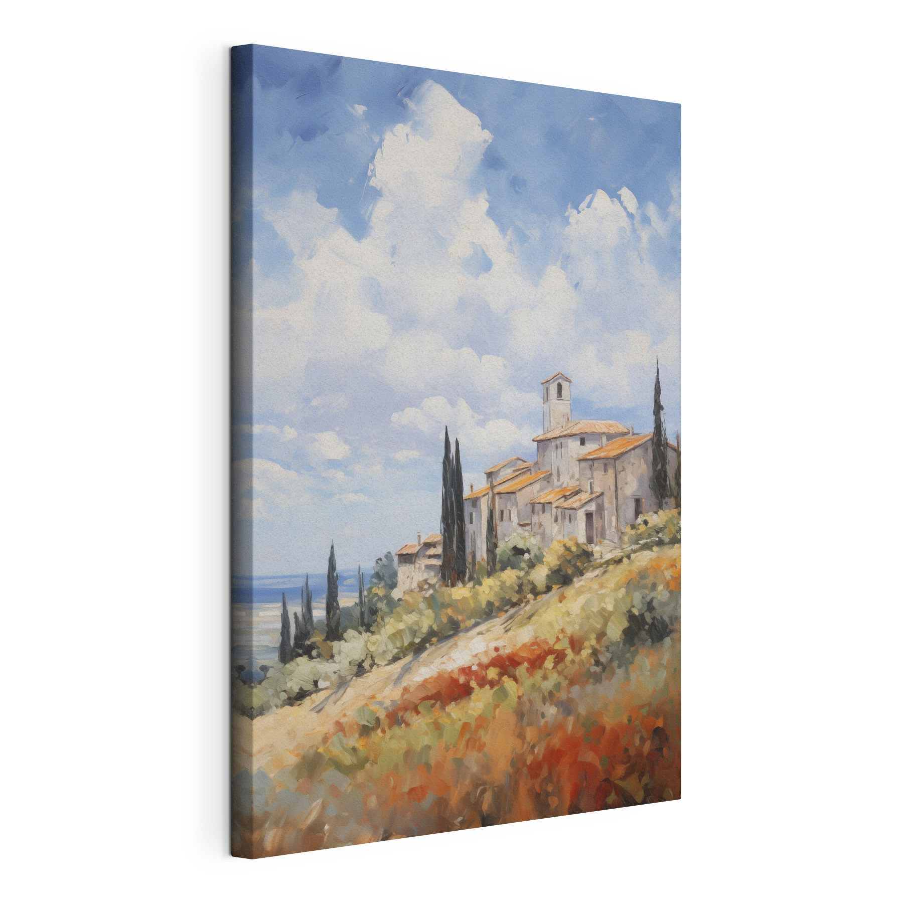 Painting of a village