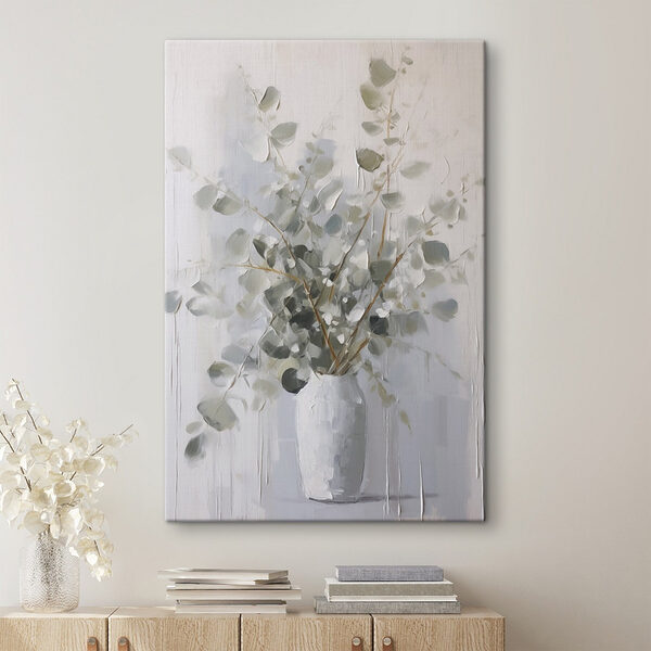 Painting of a plant in a vase Painting of a plant in a vase