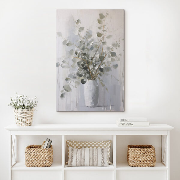 Painting of a plant in a vase Painting of a plant in a vase