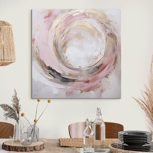 Wandbilder Gemälde einer Spirale