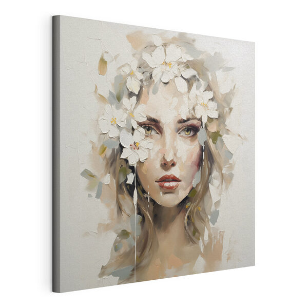 Wandbilder Gemälde einer Frau mit Blumen im Haar (Artikelnummer: s46749) Wandbilder Wandbilder Gemälde einer Frau mit Blumen im Haar (Artikelnummer: s46749)