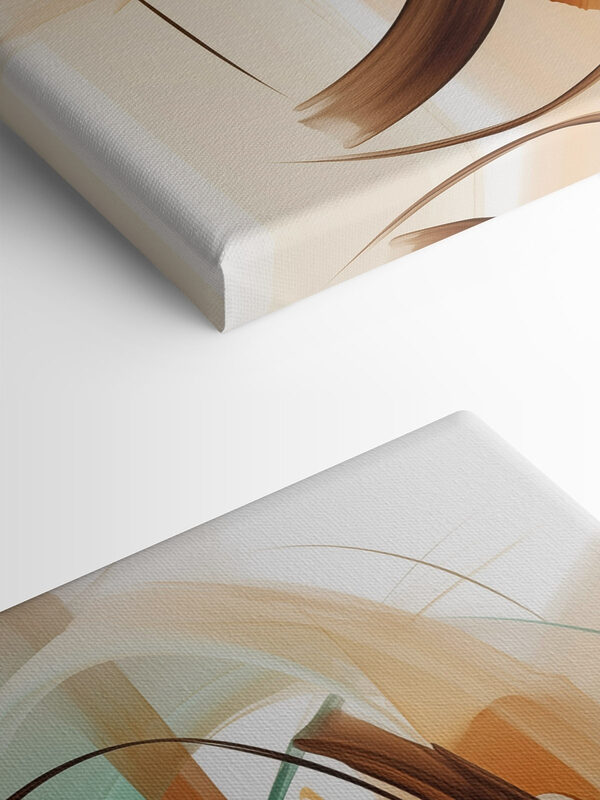 Dynamic swirls in earthy tones