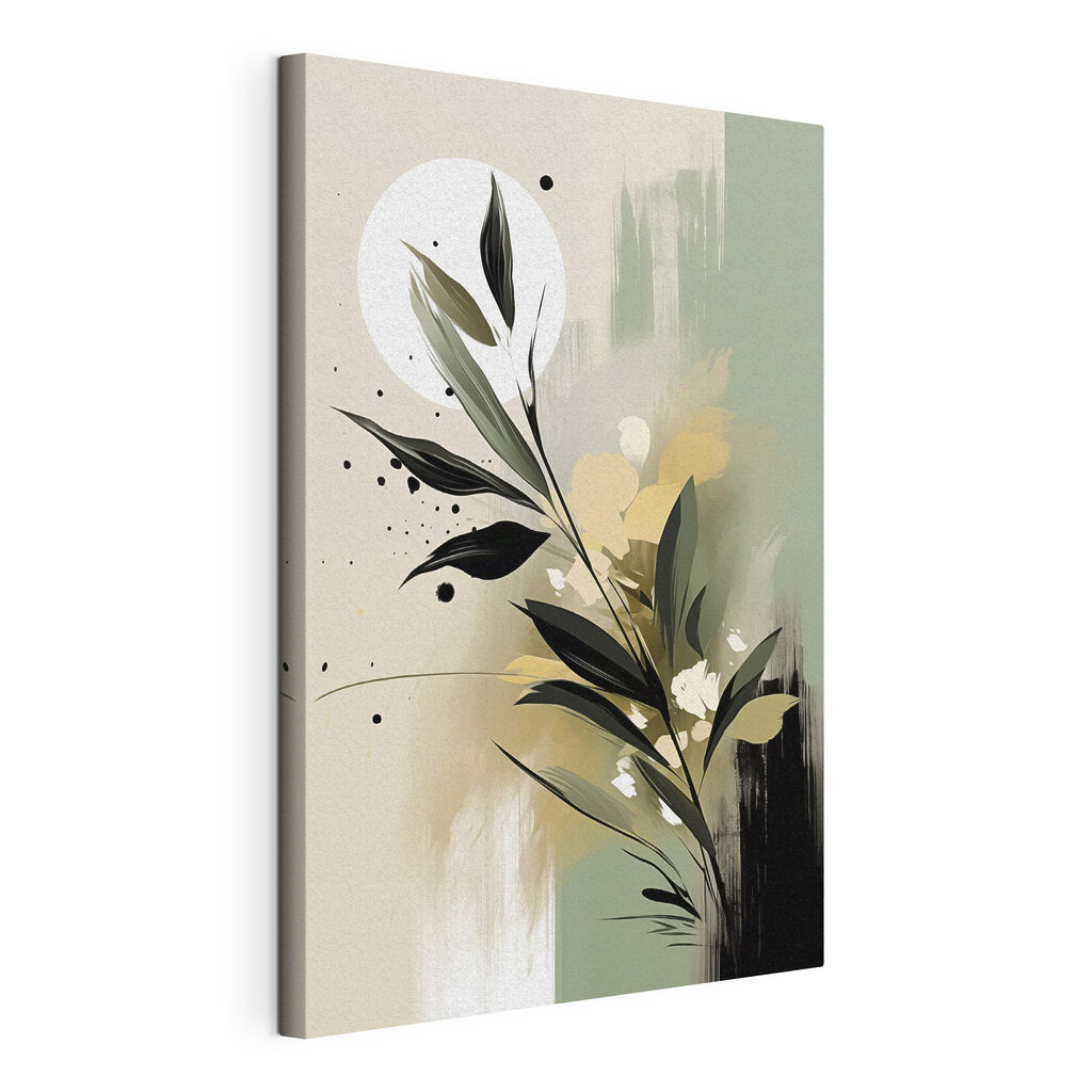 Painting of a plant with leaves Painting of a plant with leaves