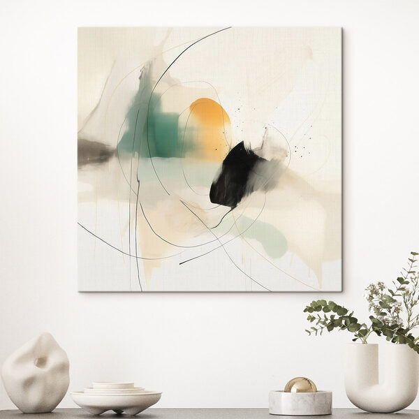 Painting of a circle and a circle Painting of a circle and a circle