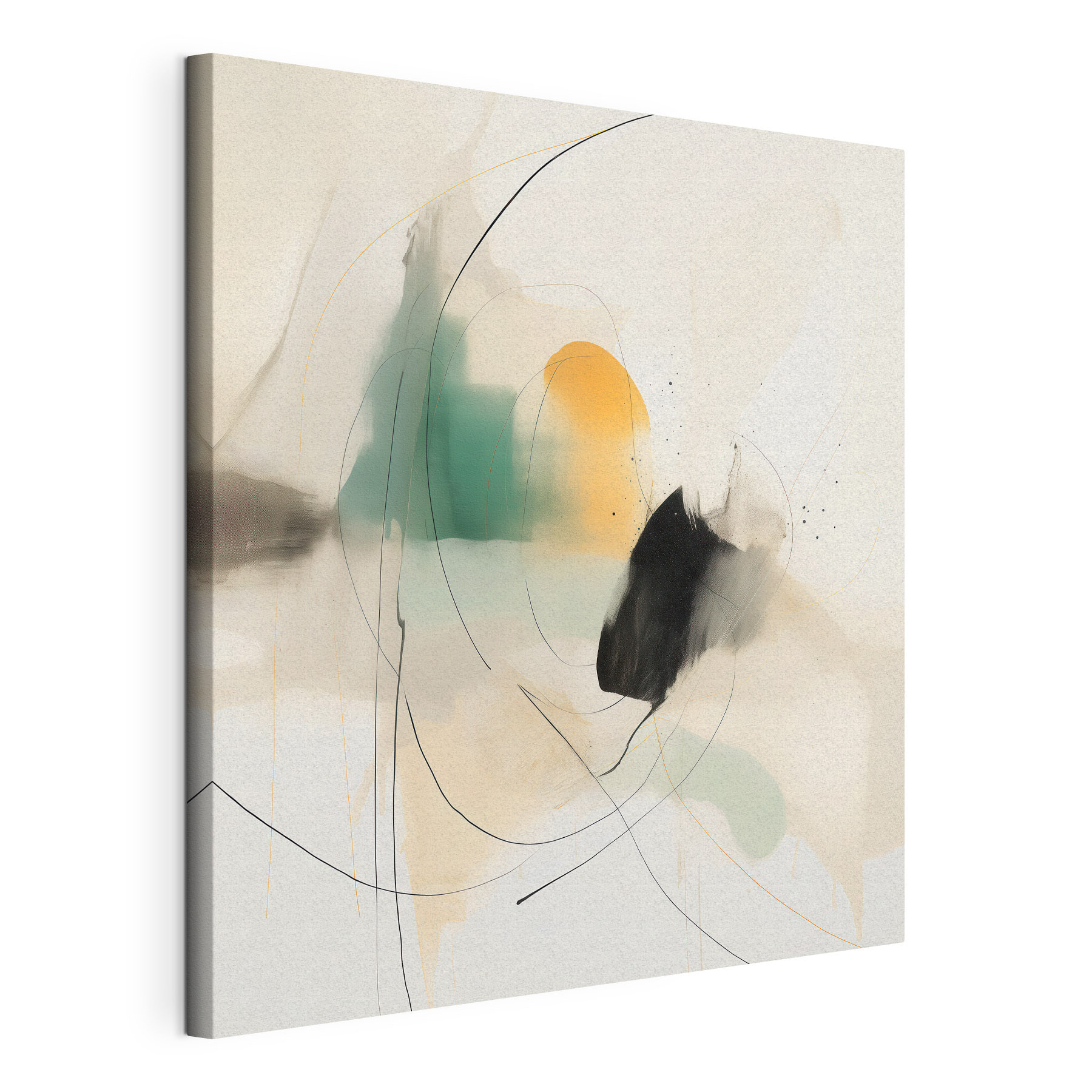 Painting of a circle and a circle Painting of a circle and a circle