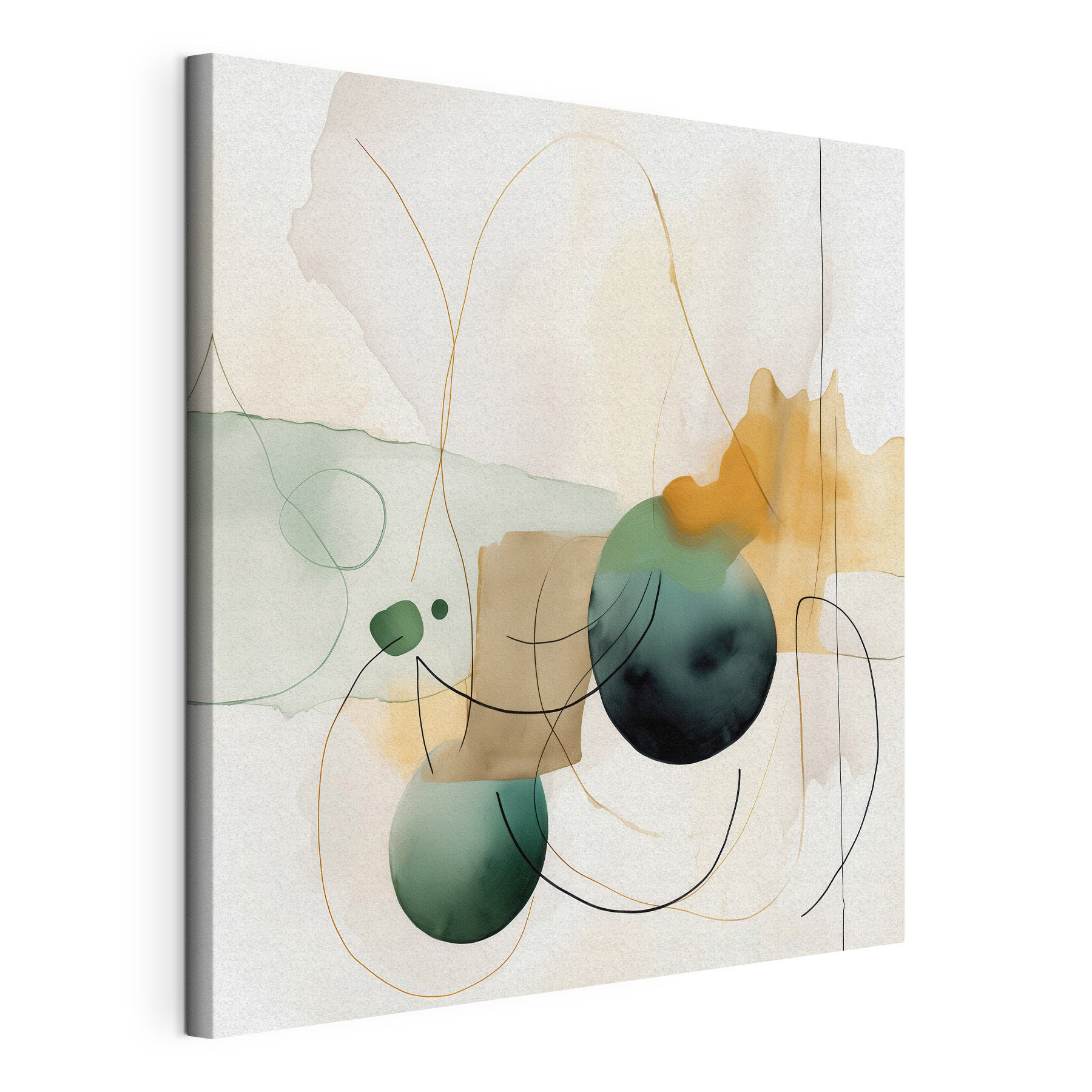 Painting of circles and lines