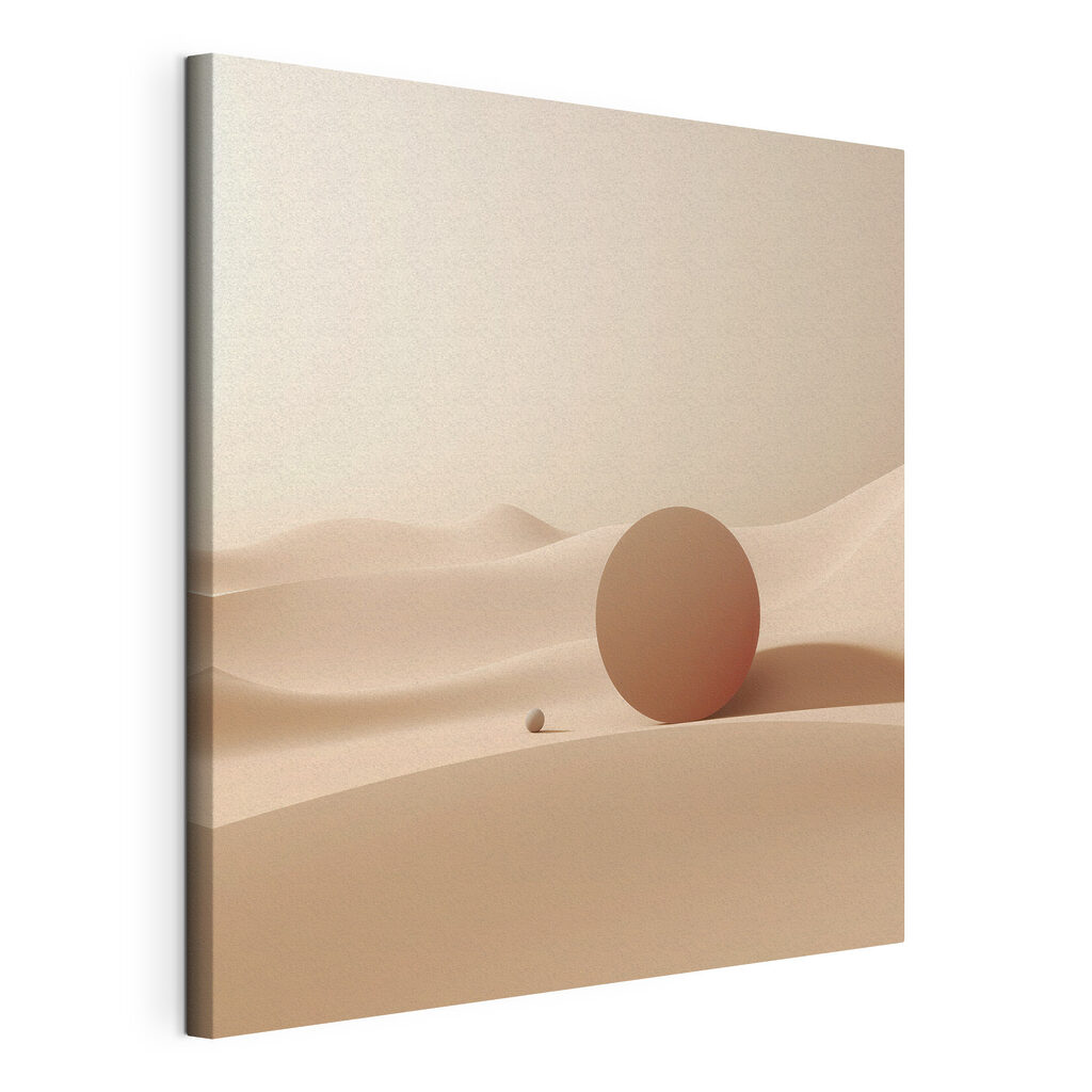 Ball and a ball in a desert Ball and a ball in a desert