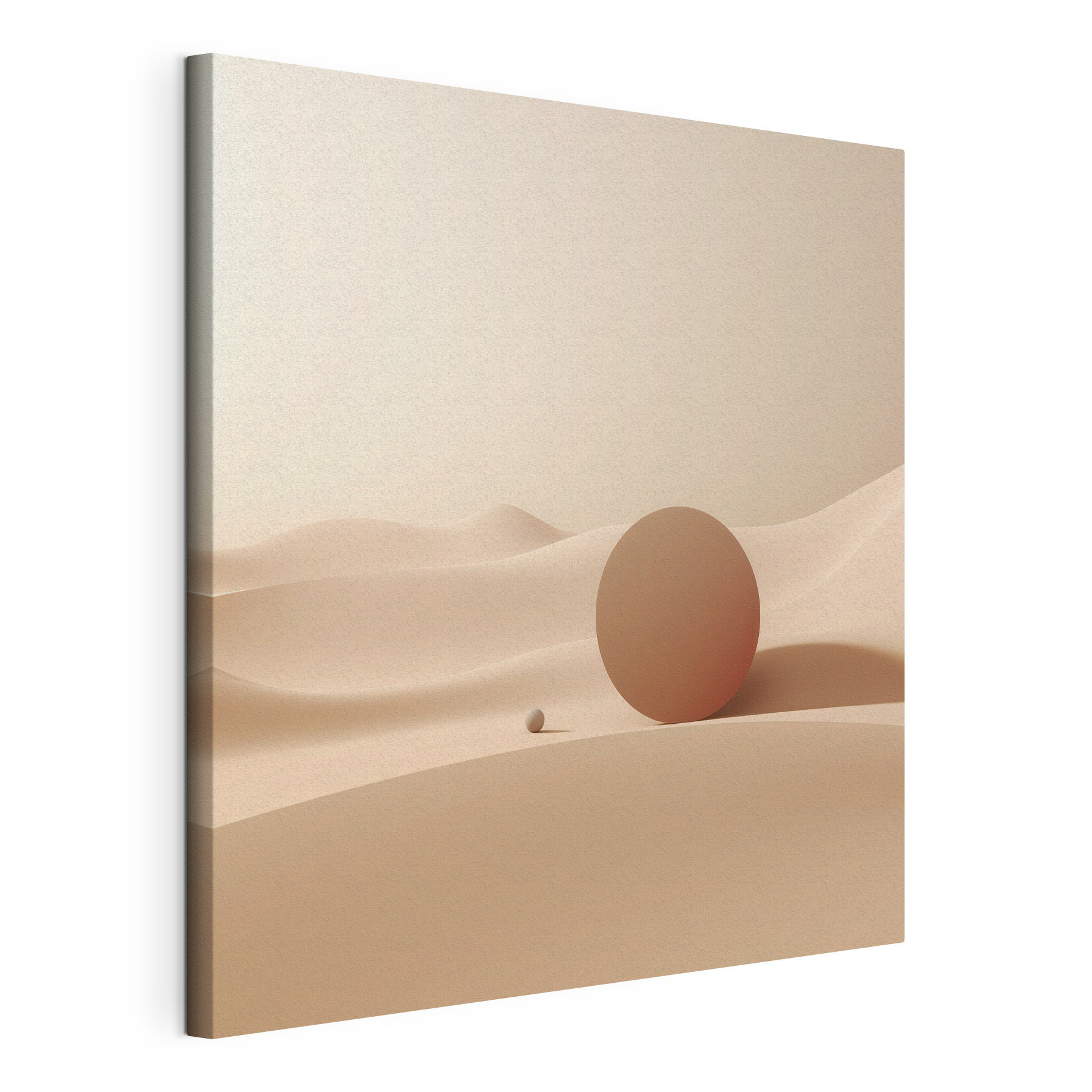 Ball and a ball in a desert Ball and a ball in a desert