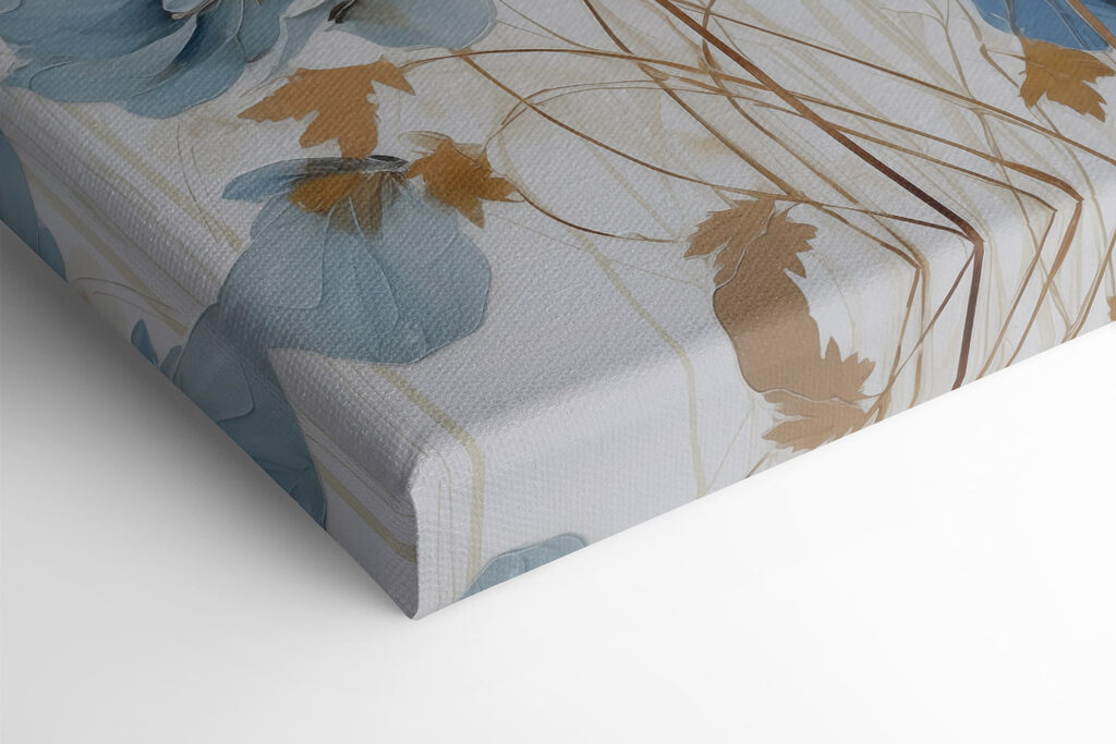 Painting of flowers on a white background Painting of flowers on a white background