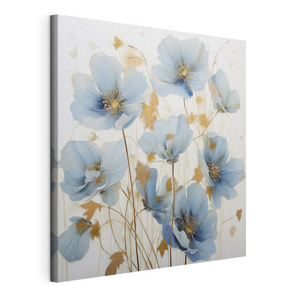 Wandbilder Wandbilder Gemälde mit Blumen auf weißem Hintergrund (Artikelnummer: s46823)
