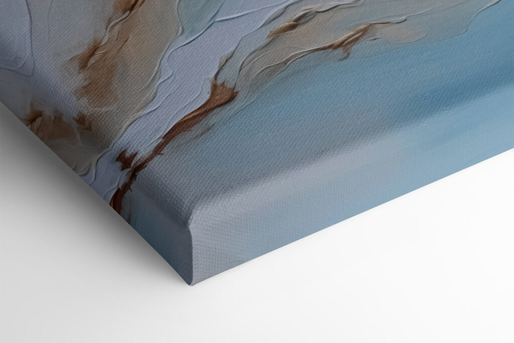Blue and white painting