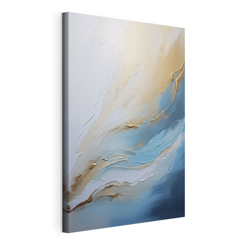Blue and white painting