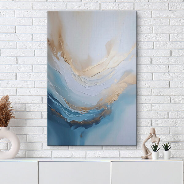 Serene waves in calming colors Serene waves in calming colors