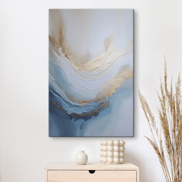 Serene waves in calming colors Serene waves in calming colors