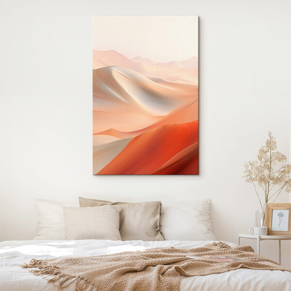 Desert landscape with sand dunes