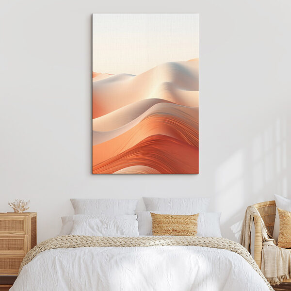 Soft waves of warm desert hues Soft waves of warm desert hues