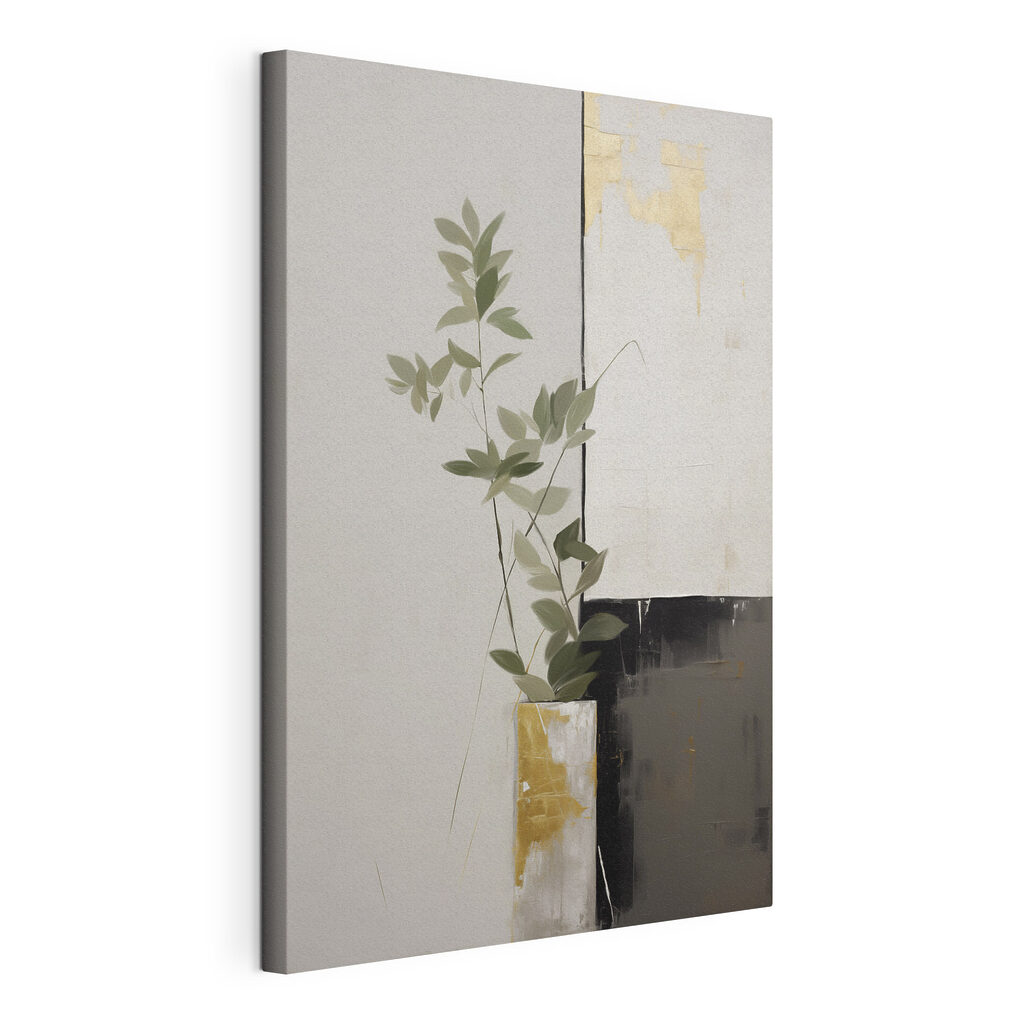Painting of a plant in a pot Painting of a plant in a pot