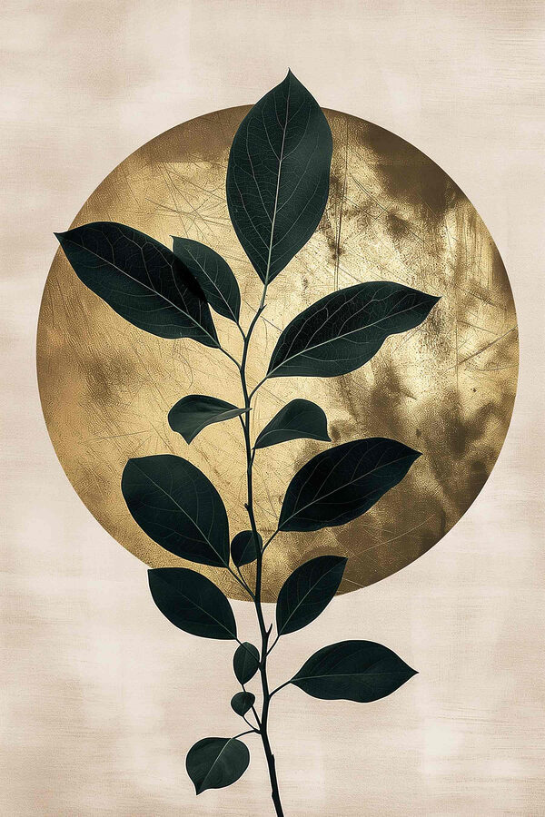 - Elegant leaves against a soft backdrop - Elegant leaves against a soft backdrop