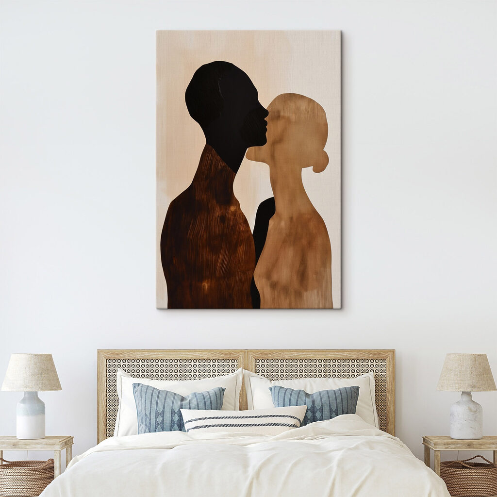 Man and woman kissing Man and woman kissing