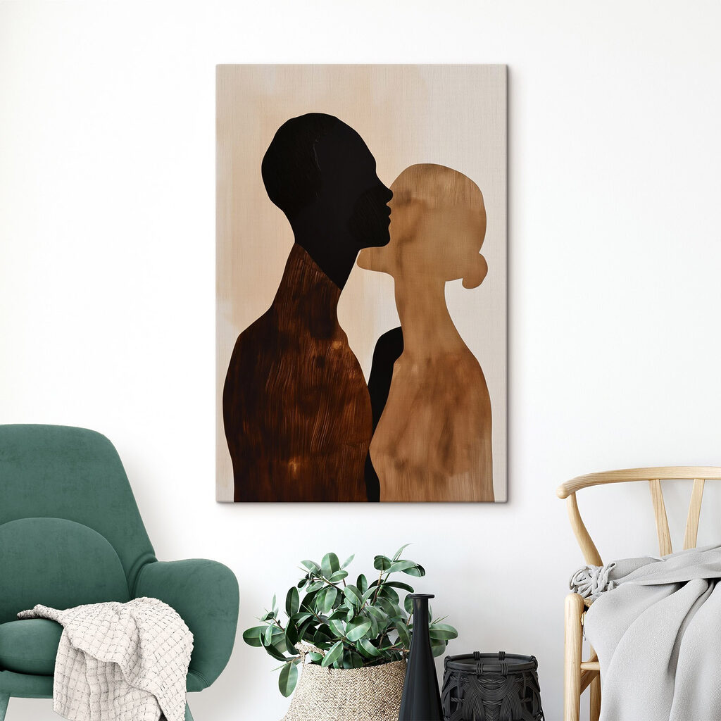 Man and woman kissing Man and woman kissing