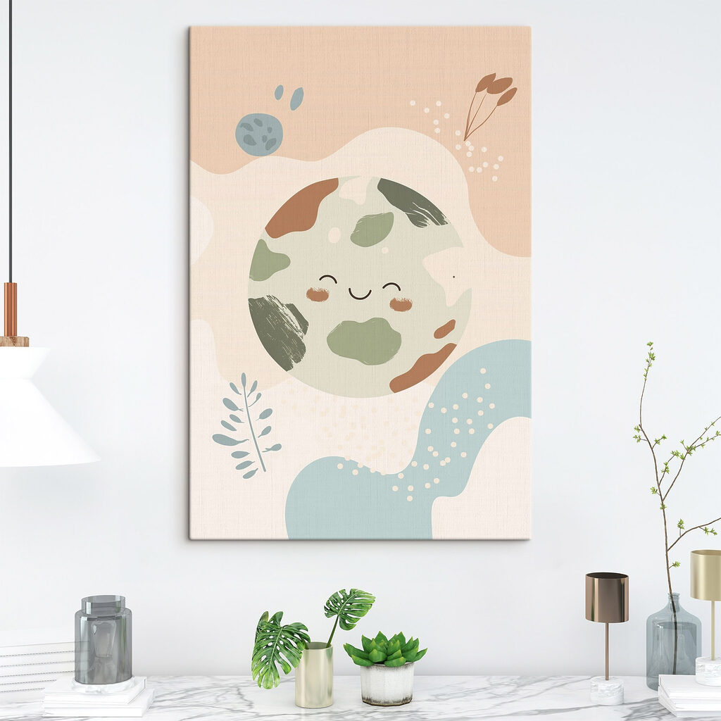 Cartoon of a planet Cartoon of a planet