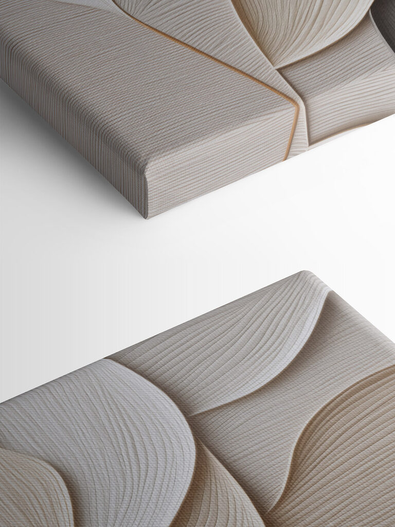 Soft curves and gentle lines blend