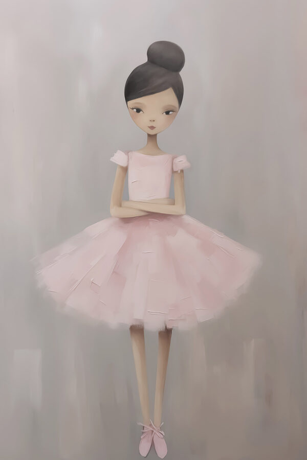 Girl in a pink dress Girl in a pink dress