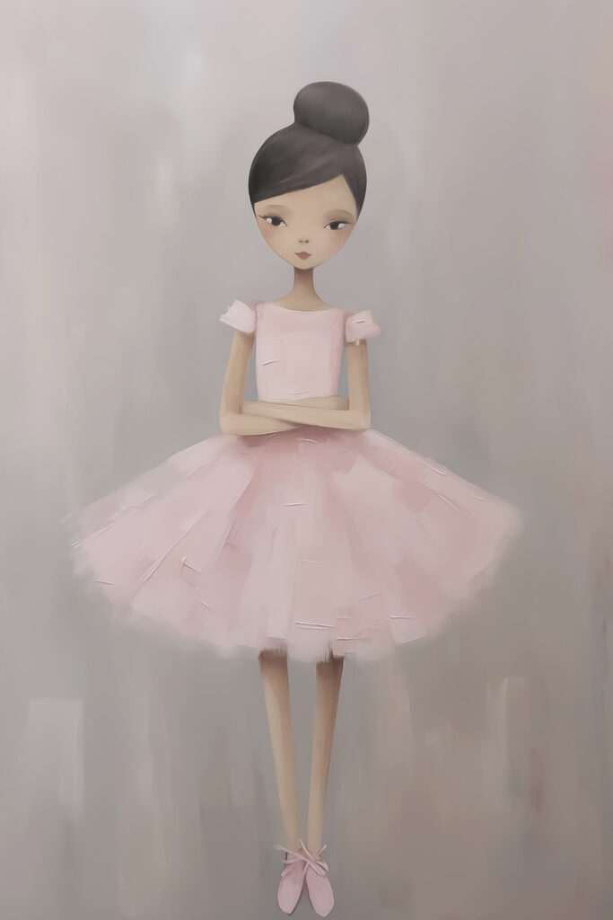 Girl in a pink dress Girl in a pink dress