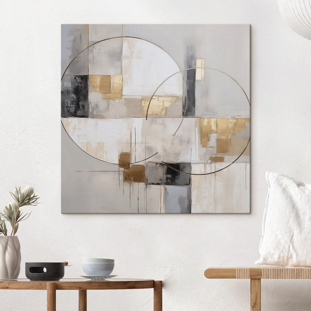 Abstract circles in muted tones Abstract circles in muted tones