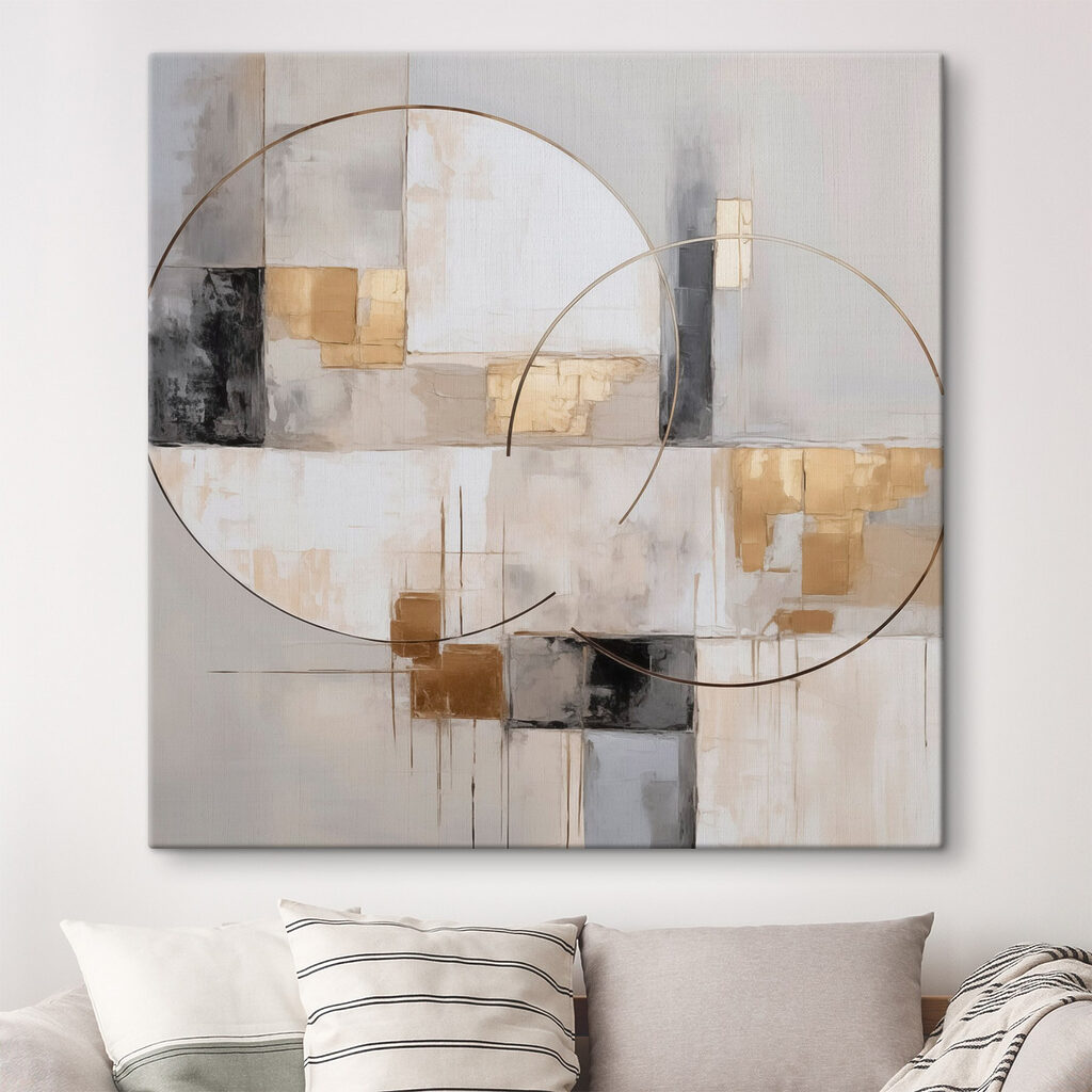 Abstract circles in muted tones Abstract circles in muted tones