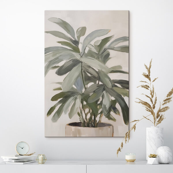 Plant with leaves on it