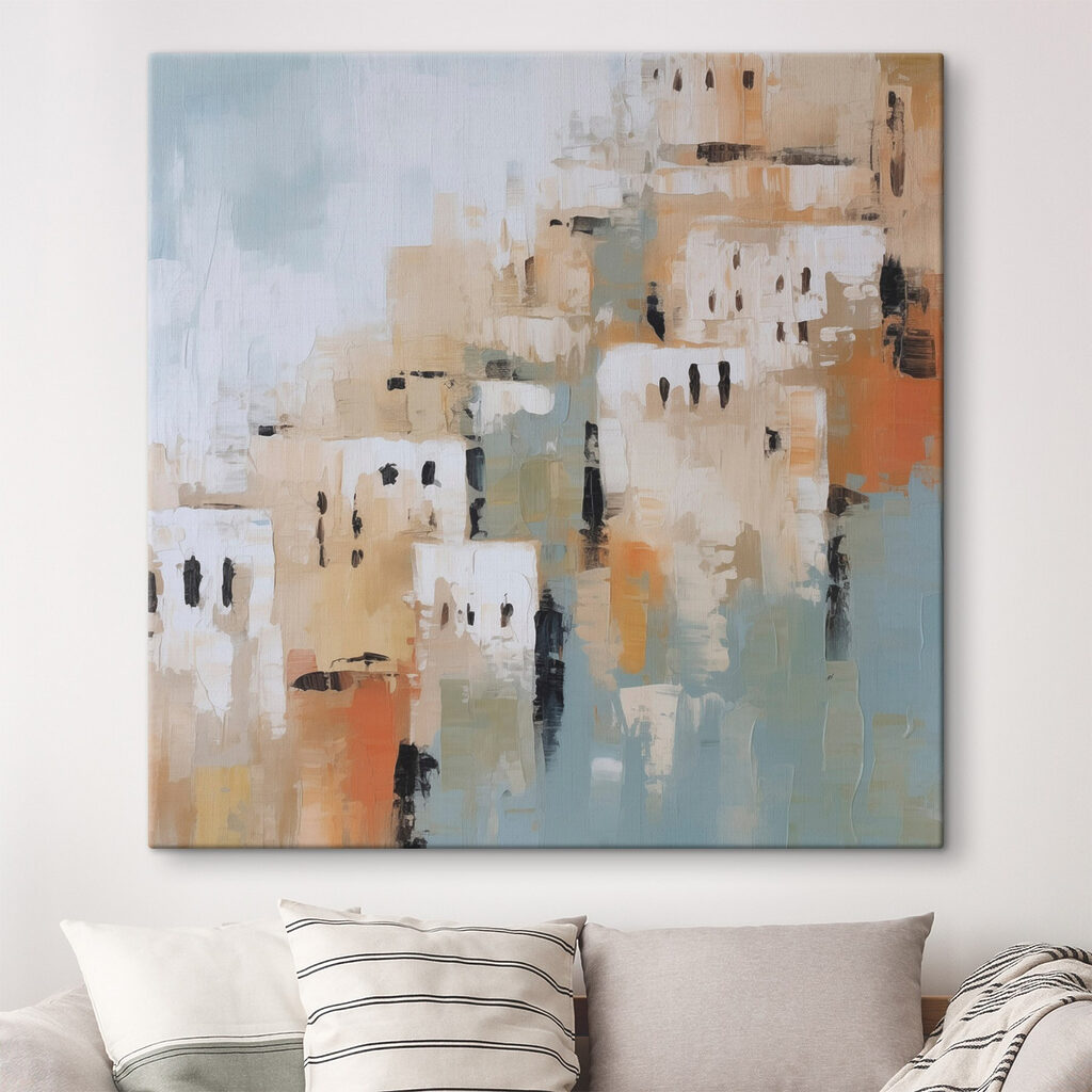 Painting of a city