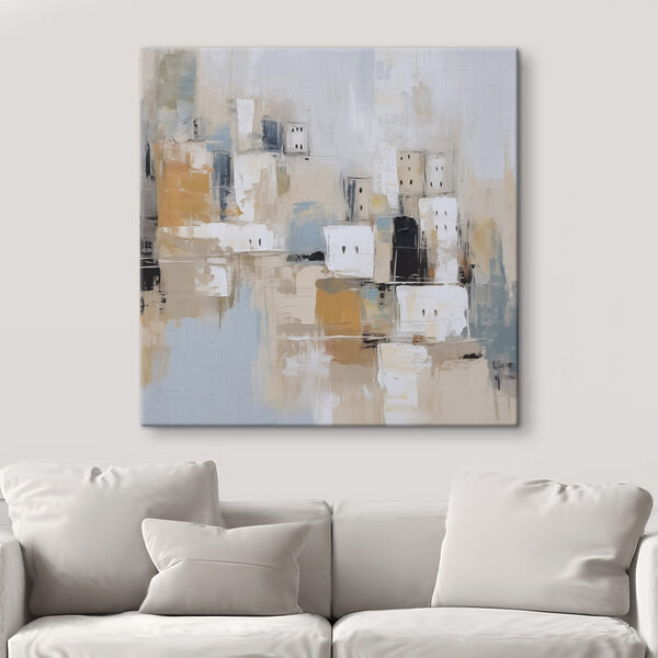 Painting of a city Painting of a city