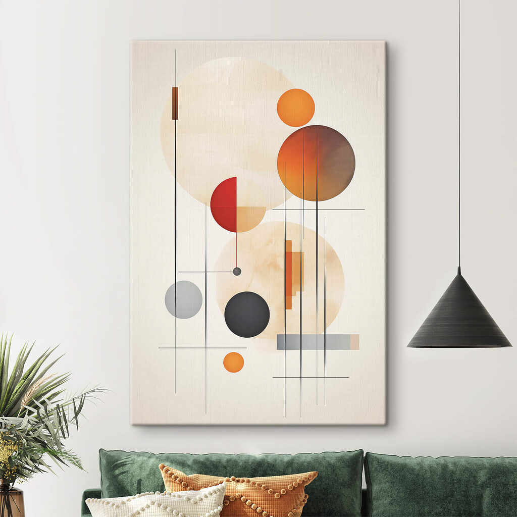 Abstract shapes and warm colors blend Abstract shapes and warm colors blend
