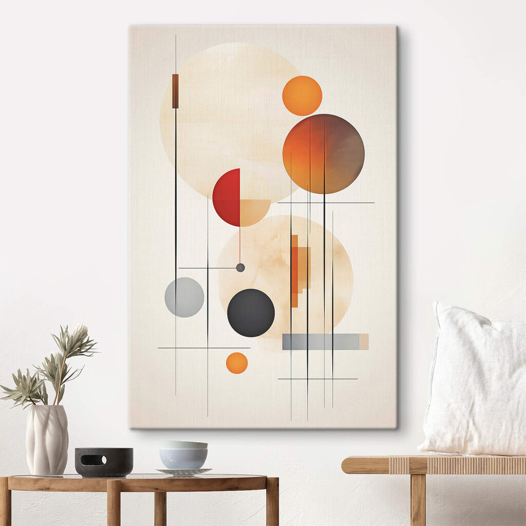 Abstract shapes and warm colors blend Abstract shapes and warm colors blend